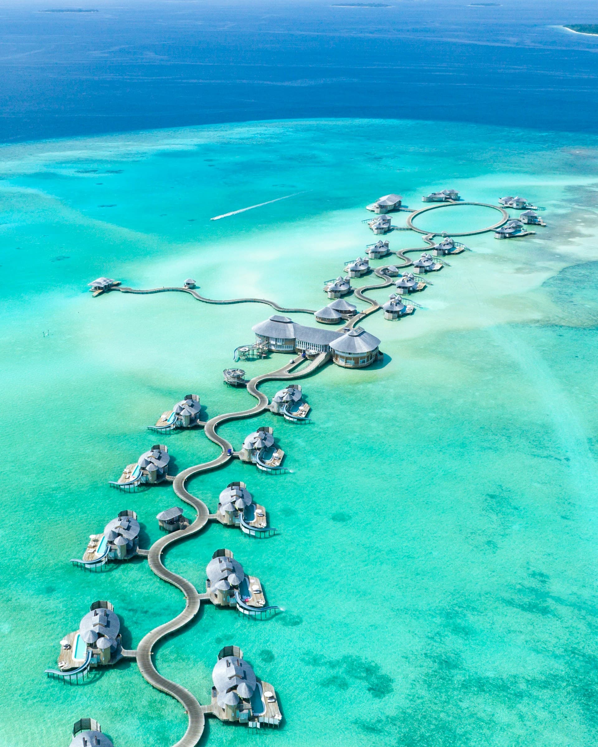Maldives overwater bungalows